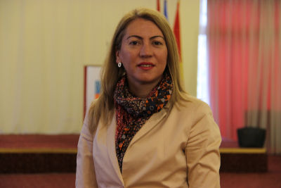 Emilija Gjurchinovska-Matevska, Gender Equality Coordinator at the Municipality of Gazi Baba. Photo curtesy of Ms. Gjurchinovska-Matevska