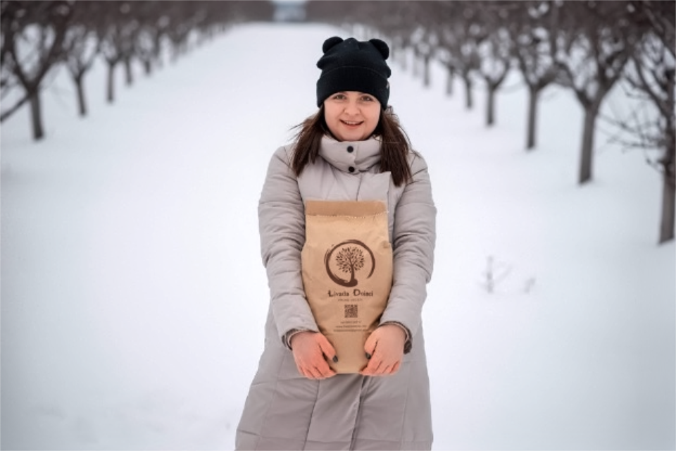 Doina Grati, entrepreneur and owner of a plum orchard. Photo: agroexpert.md