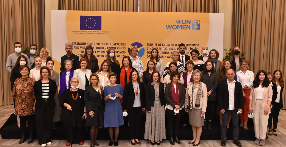 The new UN Women – EU project kicks off in an event that brings together the representatives of the European Union Delegation to Turkey, UN Women, civil society, government representatives and other stakeholders on 5 October 2021 in Ankara, Turkey.