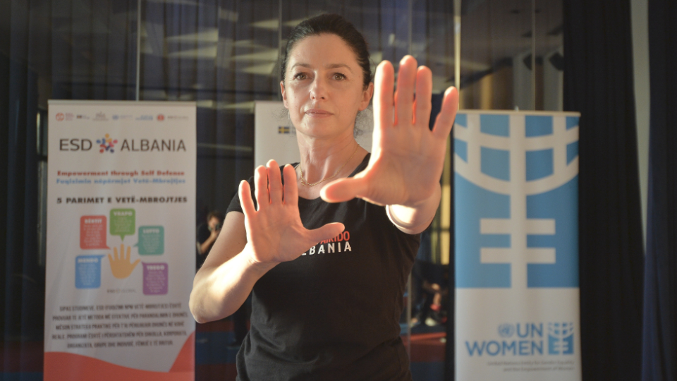 Gentiana Susaj, Head Instructor in Albania and Director of ESD Global in Europe, a violence-prevention programme.