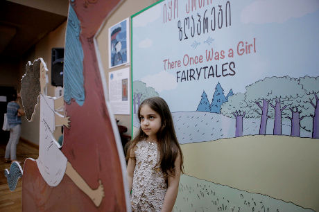 Presentation of the fairy tale book "Once There was a Girl"; Photo: UN Women/Maka Gogaladze