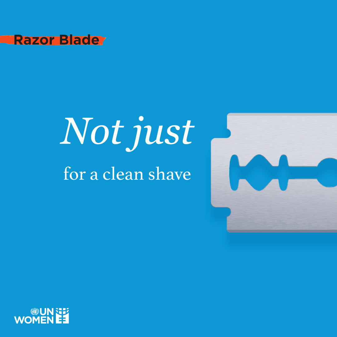 Razor blade: not just for a clean shave, but a life saving tool to cut umbilical cords. 