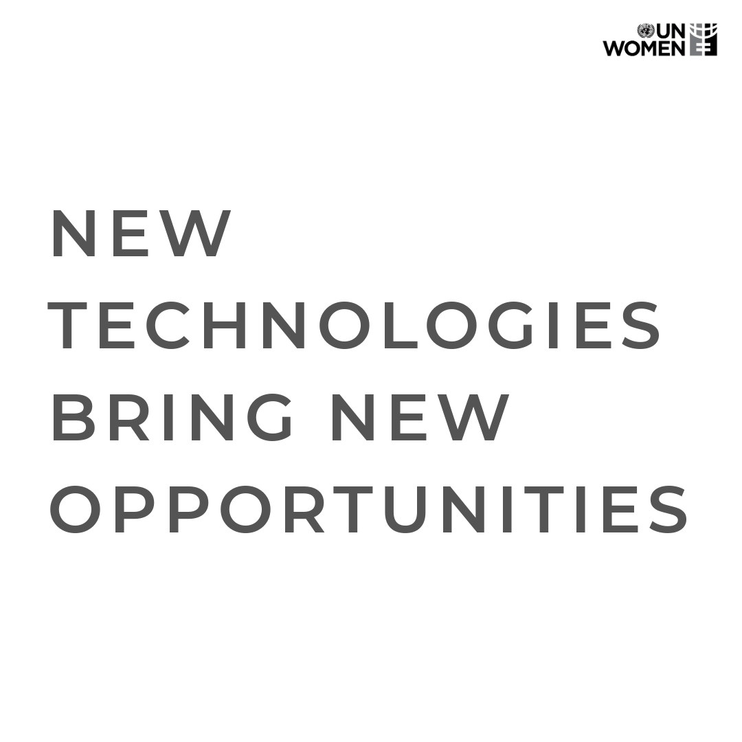 New technologies bring new opportunities