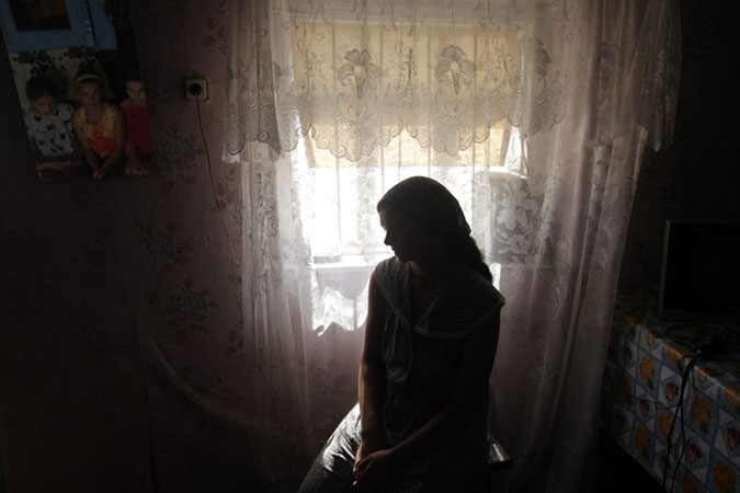An anonymous victim of trafficking in Moldova. Photo: UNDP in Moldova