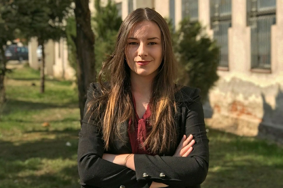 Teodora Stojilković, Serbia, WAVE Youth Ambassador. Photo courtesy of Teodora Stojilković