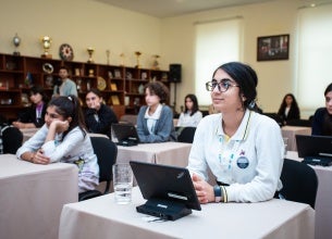 In Azerbaijan, girls are empowered to raise their voices as decision makers, paving the way for greater economic opportunities and gender equality in the future. Photo: UNFPA Azerbaijan, 2022.