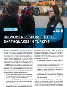 UN Women response to Earthquake