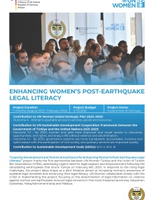  Enhancing Women's Post-Earthquake Legal Literacy Project Brief
