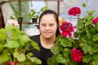 19-year-old Daniela Pruteaunu started her own flower business with support from UN Women. Photo: UN Women/Aurel Obreja