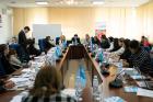 Private sector representatives gather for a Women’s Empowerment Principles (WEPs) Talks event held in Almaty, Kazakhstan. Photo: Zarina Iskarova/UN Women
