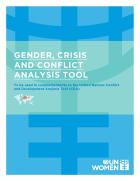 Gender, Crisis and Conflict Analysis Tool Cover