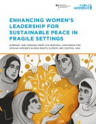  SUMMARY AND FINDINGS FROM THE REGIONAL CONVENING FOR AFGHAN WOMEN’S HUMAN RIGHTS, EUROPE AND CENTRAL ASIA 