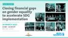 Closing financial gaps on gender equality to accelerate SDG implementation  Banner