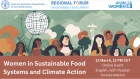 The Regional Forum on Sustainable Development side event “Women in Sustainable Food Systems and Climate Action”
