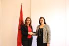 UN Women Regional Director for Europe & Central Asia, Alia El-Yassir and the Minister of Health and Social Protection, Ms. Ogerta Manastirliu. Photo: UN Women Albania