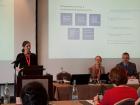 Ionica Berevoescu, Policy Specialist at UN Women, speaking at the Workshop on Gender Statistics. Photo: Ala Negruta