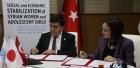 Sadrettin Karahocagil, President of the GAP Administration and Asya Varbanova, UN Women Turkey Country Office Director signed a memorandum of understanding. Photo: UN Women/Tayfun Yılmaz