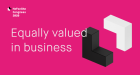 Equally valued in business, HeForShe Congress. Visual: UN Women Ukraine