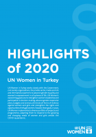 Highlights of 2020, UN Women in Turkey Annual Report cover