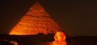 Egypt orange pyramids