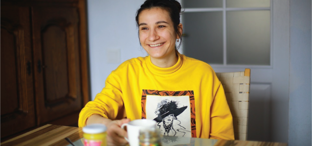 Liza Mămăligă, a beekeper from Todirești, Ungheni. Photo: UN Women Moldova