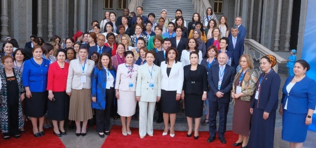 Participants of the International Forum "Women and Water". Dushanbe, Tajikistan. 